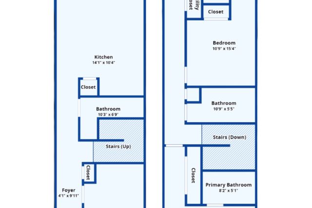Dimensioned floor plan